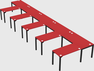 L-shaped desk