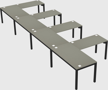 L-shaped desk
