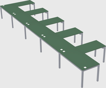 L-shaped desk