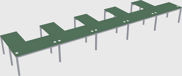 L-shaped desk