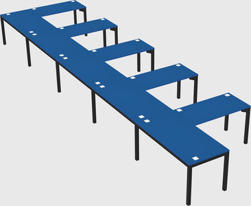 L-shaped desk
