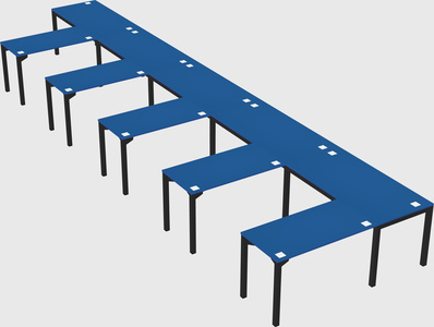 L-shaped desk