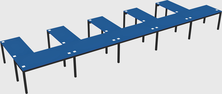 L-shaped desk