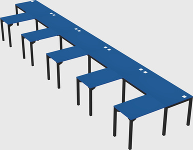 L-shaped desk