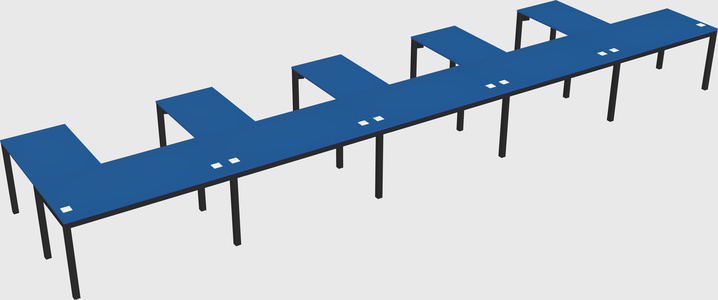 L-shaped desk