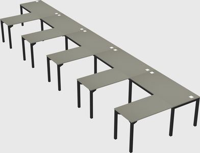 L-shaped desk