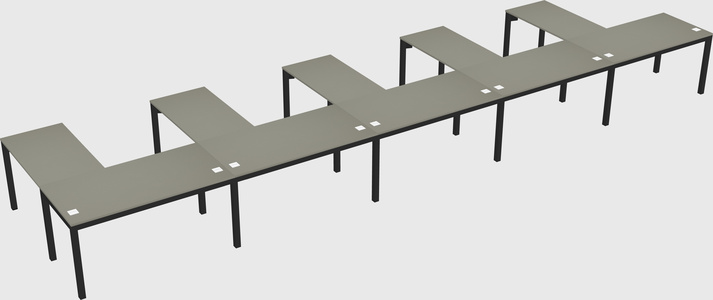L-shaped desk