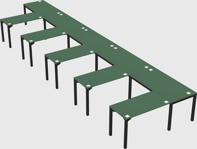 L-shaped desk