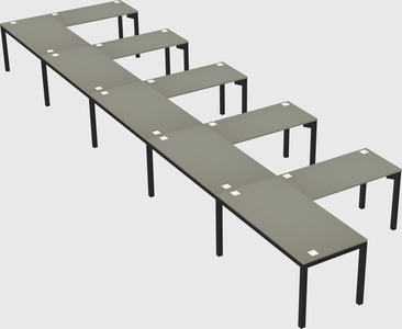 L-shaped desk