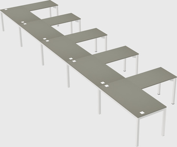 L-shaped desk