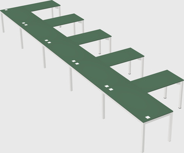 L-shaped desk