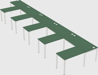 L-shaped desk