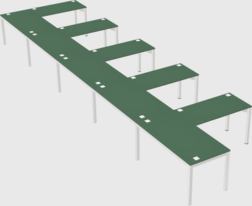 L-shaped desk