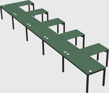 L-shaped desk