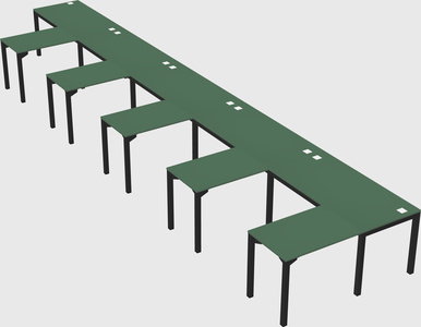 L-shaped desk