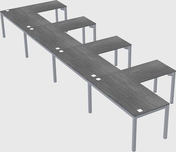 L-shaped desk