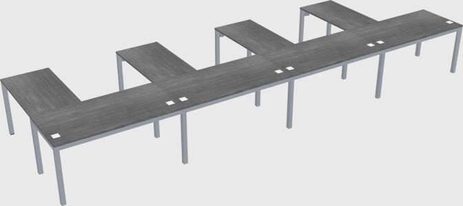 L-shaped desk