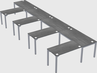 L-shaped desk
