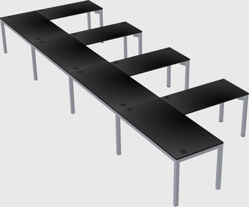 L-shaped desk