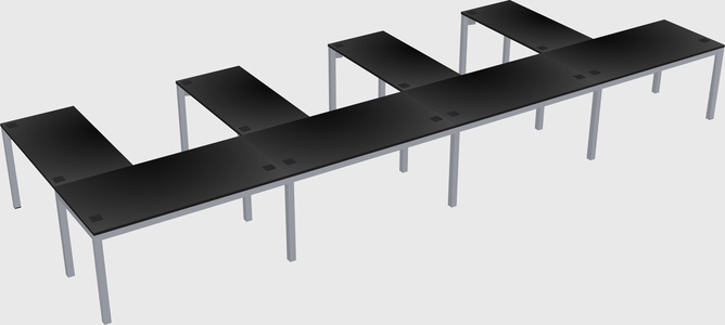 L-shaped desk