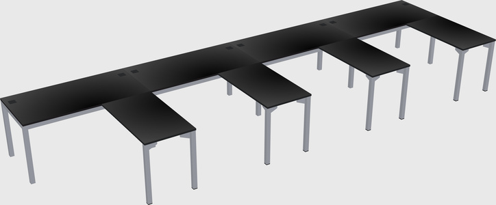 L-shaped desk
