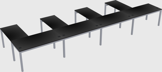 L-shaped desk