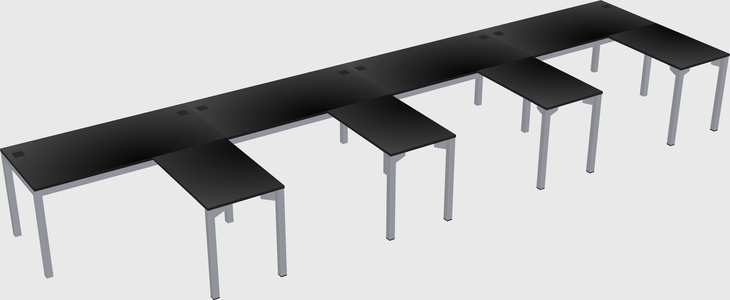 L-shaped desk