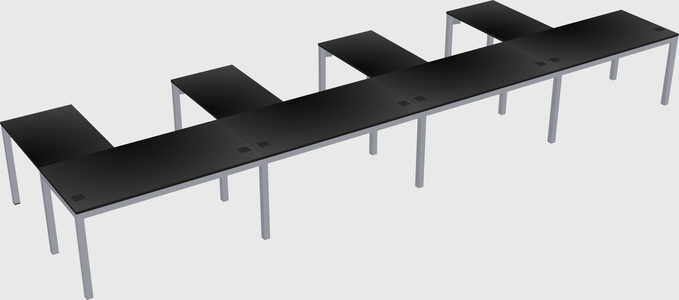 L-shaped desk