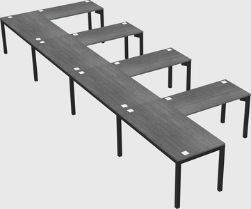 L-shaped desk