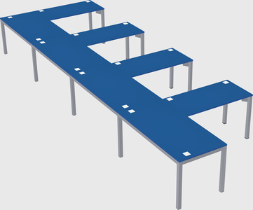 L-shaped desk