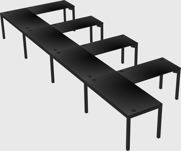 L-shaped desk