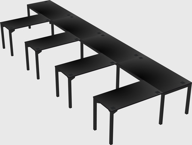 L-shaped desk