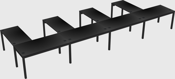 L-shaped desk