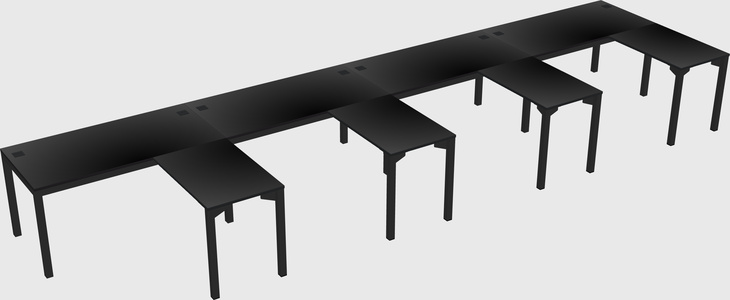 L-shaped desk
