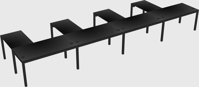 L-shaped desk