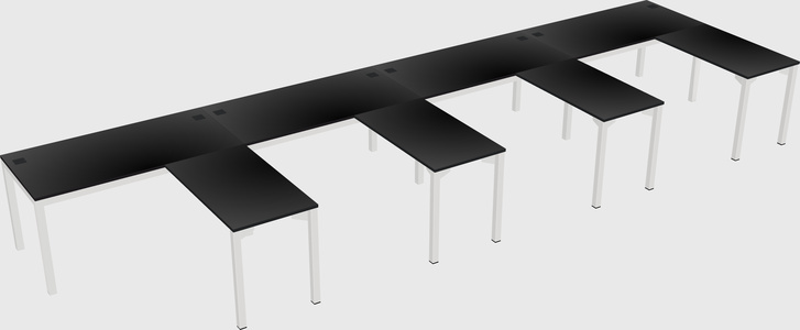 L-shaped desk