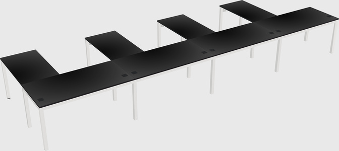 L-shaped desk
