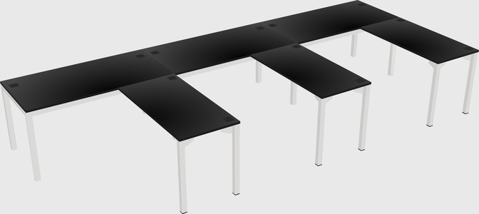 L-shaped desk