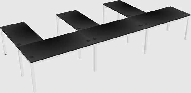 L-shaped desk