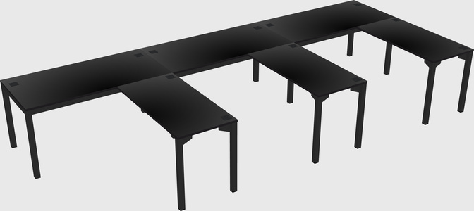L-shaped desk