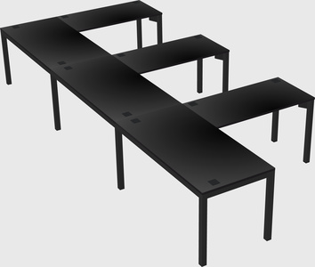 L-shaped desk