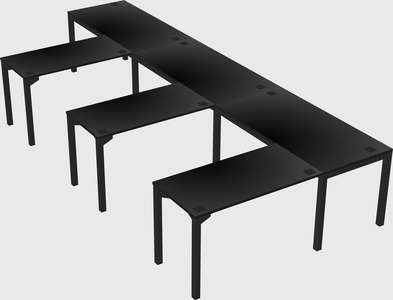 L-shaped desk