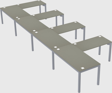 L-shaped desk