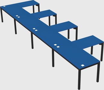 L-shaped desk