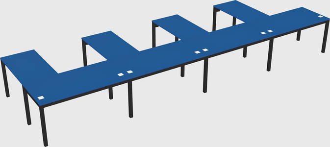 L-shaped desk