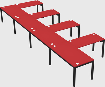 L-shaped desk