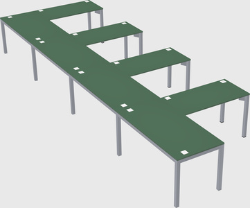 L-shaped desk