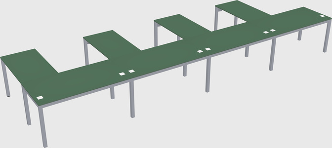 L-shaped desk