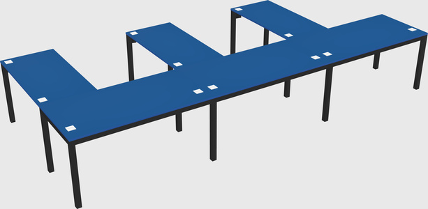 L-shaped desk