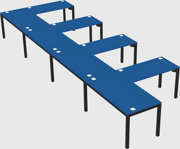 L-shaped desk